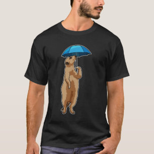 Meerkat with Umbrella T-Shirt