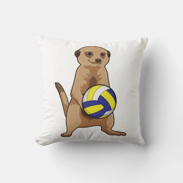 Meerkat with Volleyball Cushion (Front)