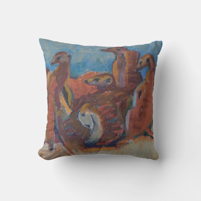 Meerkats at rest - Pillow (Front)