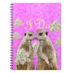 Meerkats I Do Wedding Day,  Notebook