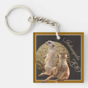 Meerkats Indianapolis Zoo Key Ring