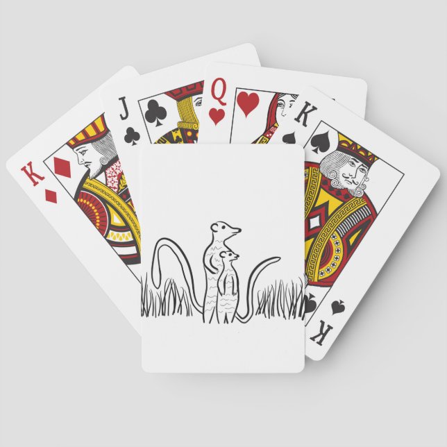 Meerkats Playing Cards (Back)
