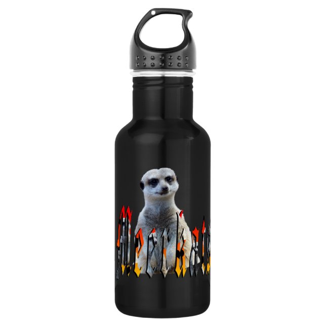 "Meerkats: Standing Proud Behind the Name" 532 Ml Water Bottle (Front)