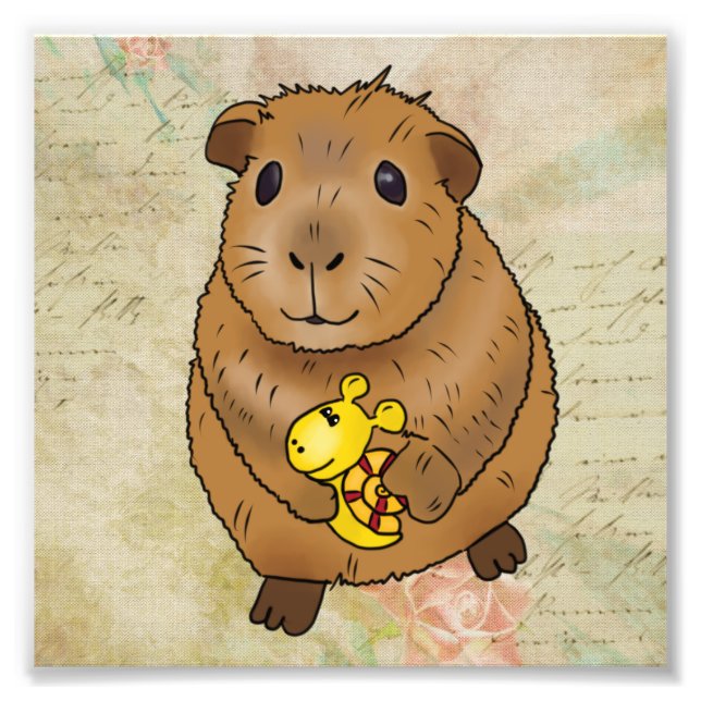 Meerscheinchen und Schnecke Photo Print (Front)