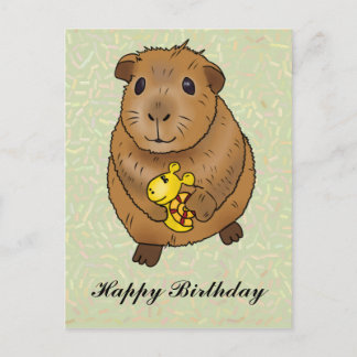 Meerschweinchen und Schnecke Postcard