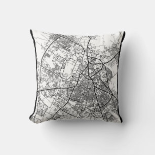 Meerut Uttar Pradesh City Map Cushion