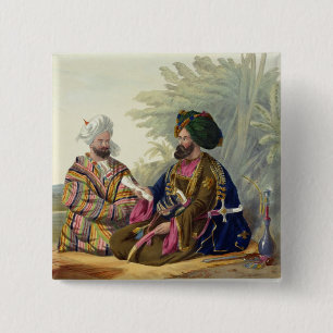 Meerz Fyze, an Oosbeg Elchee, or Ambassador, plate 15 Cm Square Badge
