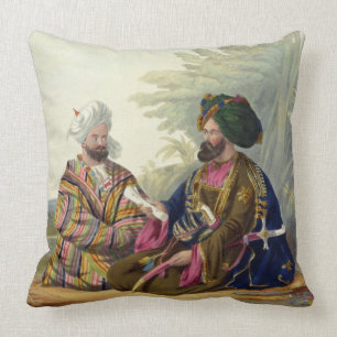 Meerz Fyze, an Oosbeg Elchee, or Ambassador, plate Cushion