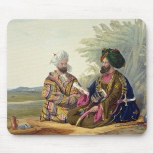 Meerz Fyze, an Oosbeg Elchee, or Ambassador, plate Mouse Pad
