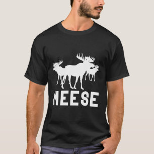 Meese Antlers Love Funny Moose T-Shirt