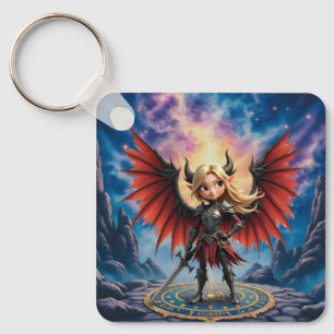 Meet Emberlyn — the Smiling Chaos Guardian Key Ring