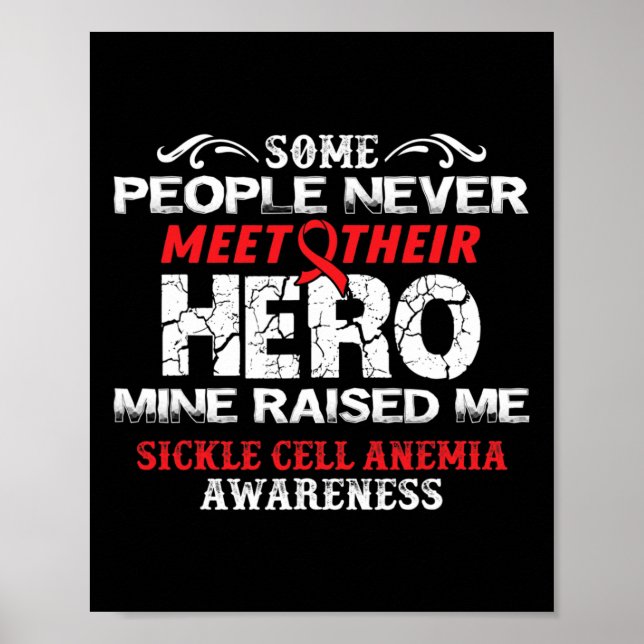 Meet Hero- Sickle Cell Anaemia Awareness Supporter Poster (Front)