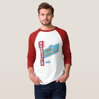Meet-in Nashville men's baseball jersey T-Shirt