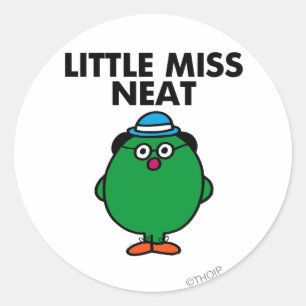 Meet Little Miss Neat Classic Round Sticker