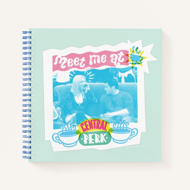 Meet Me at Central Perk Neon Graphic Notebook (Front)