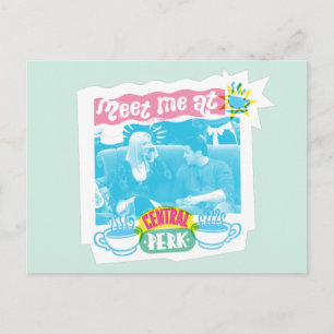 Meet Me at Central Perk Neon Graphic Postcard