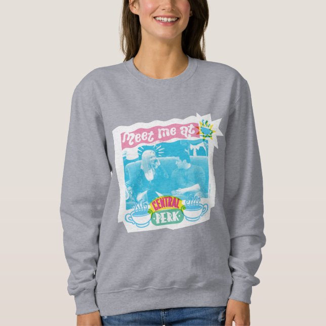 Meet Me at Central Perk Neon Graphic Sweatshirt (Front)