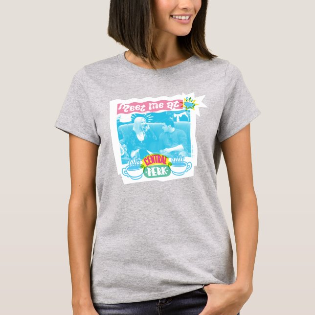 Meet Me at Central Perk Neon Graphic T-Shirt (Front)