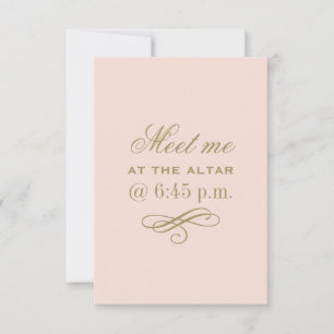Meet Me At The Altar Blush and Antique Gold