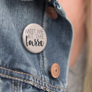 Meet Me at the Barre   Blush Pink Ballet 6 Cm Round Badge