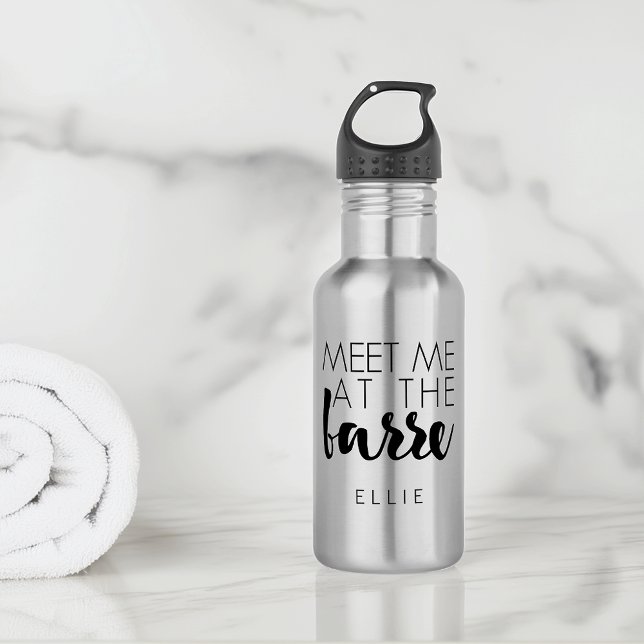Meet Me at the Barre | Personalised Ballet Quote 532 Ml Water Bottle (Creator Uploaded)