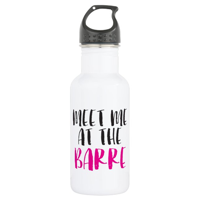 Meet me at the Barre Water Bottle (Front)
