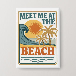 Meet Me At The Beach Retro Vintage Summer Vacation