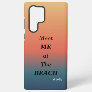 Meet Me At The Beach Summer Beach Sunrise Colour Samsung Galaxy Case