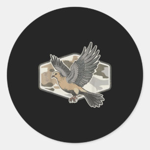 Meet Me At The Dove Field Hunting Season Vintage C Classic Round Sticker