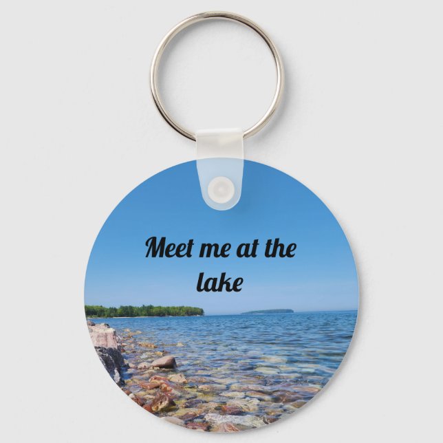 Meet Me at the Lake Keychain (Back)