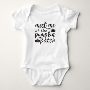 Meet me at the pumpkin patch baby bodysuit