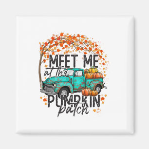 Meet Me At The Pumpkin Patch Fall Autumn Thanksgiv Magnet