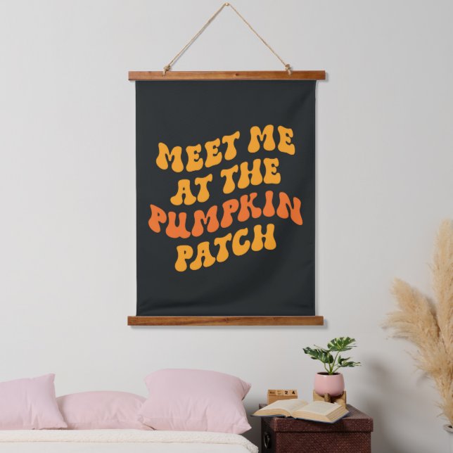 Meet Me At The Pumpkin Patch Hanging Tapestry (Bedroom)