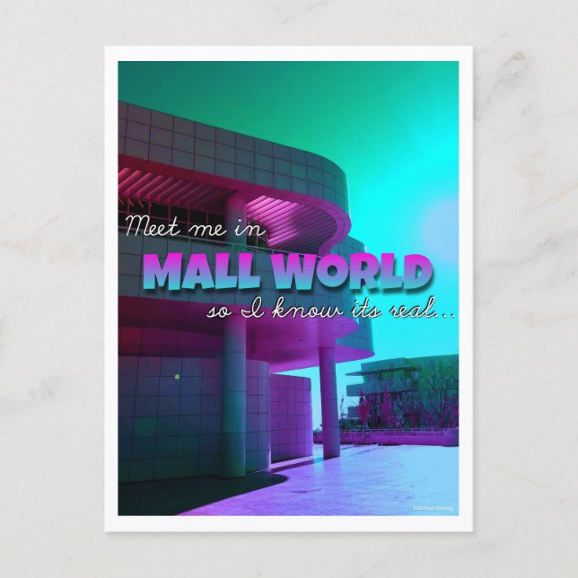 "Meet Me In.." Mall World Postcard  (Front)