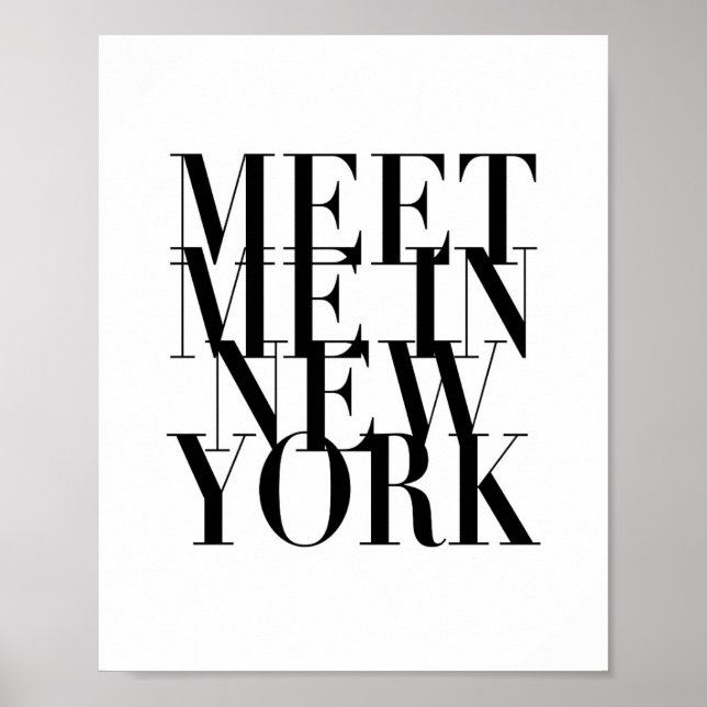 Meet Me In New York Poster (Front)