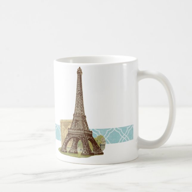 Meet Me in Paris French France Eiffel Tower Mug (Right)