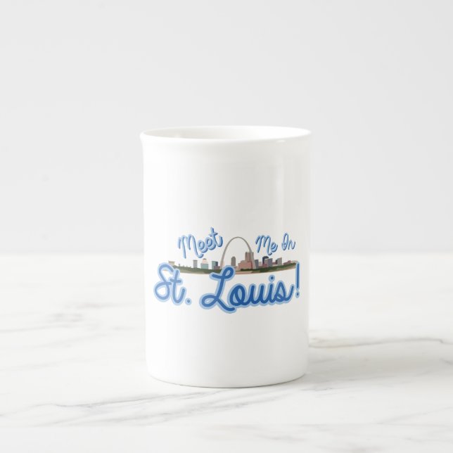 Meet Me In St. Louis! Bone China Mug (Front)
