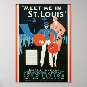 Meet Me in St. Louis Int'l Aircraft Exposition Poster