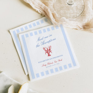 Meet Me in The Hamptons Bachelorette Napkin