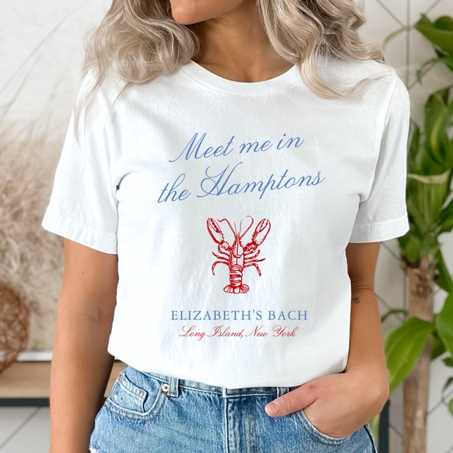 Meet Me in The Hamptons Bachelorette T-Shirt (Creator Uploaded)