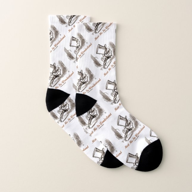 Meet Me In Wonderland Mad Hatter Running Socks (Pair)