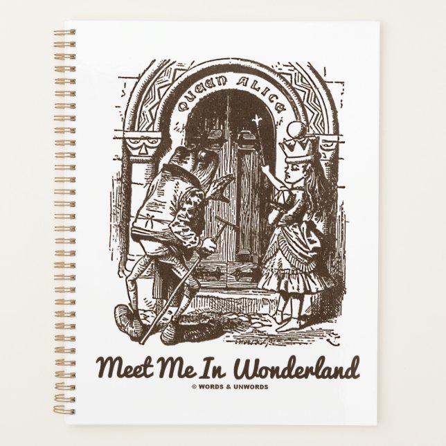 Meet Me In Wonderland Queen Alice Frog Doorway Planner (Front)