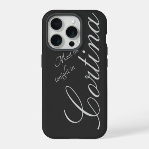 Meet me tonight in Cortina - dark grey - romantic iPhone 15 Pro Case