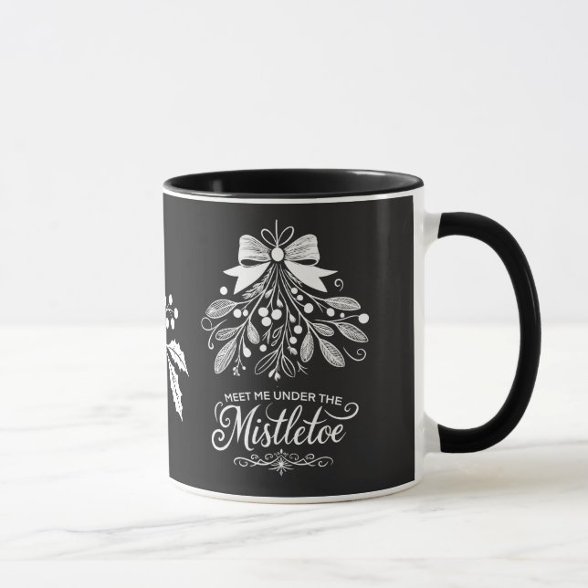 Meet Me Under the Mistletoe Christmas Mug (Right)
