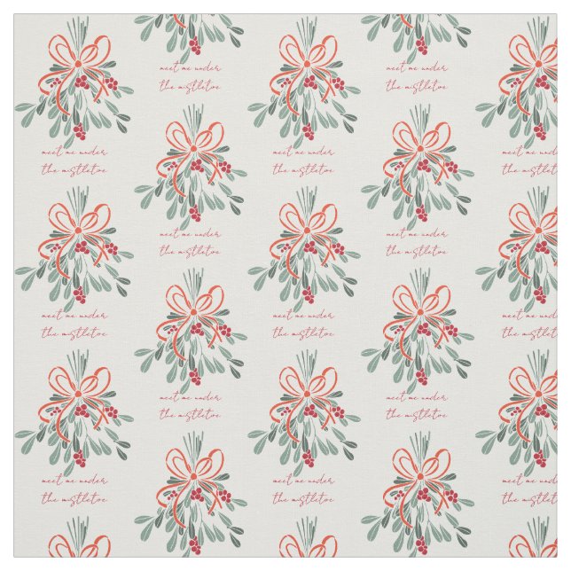 Meet Me Under the Mistletoe Fabric (Swatch)