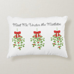 Meet Me Under the Mistletoe Reversible Christmas Decorative Cushion