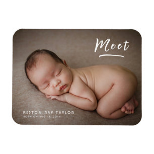 Meet Modern Memory Baby Photo Keepsake Gifts Magnet