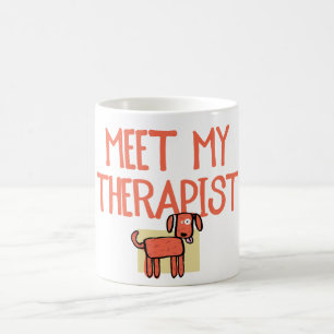Meet My Therapist Ceramic Dog Mug