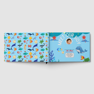 Meet Our Boy Baby Shower Invitation-Under the Sea Guest Book