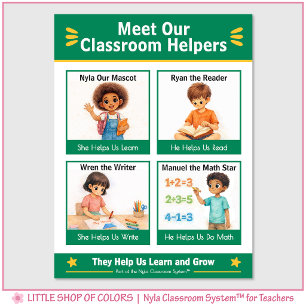 Meet Our Classroom Helpers Teacher Anchor Chart